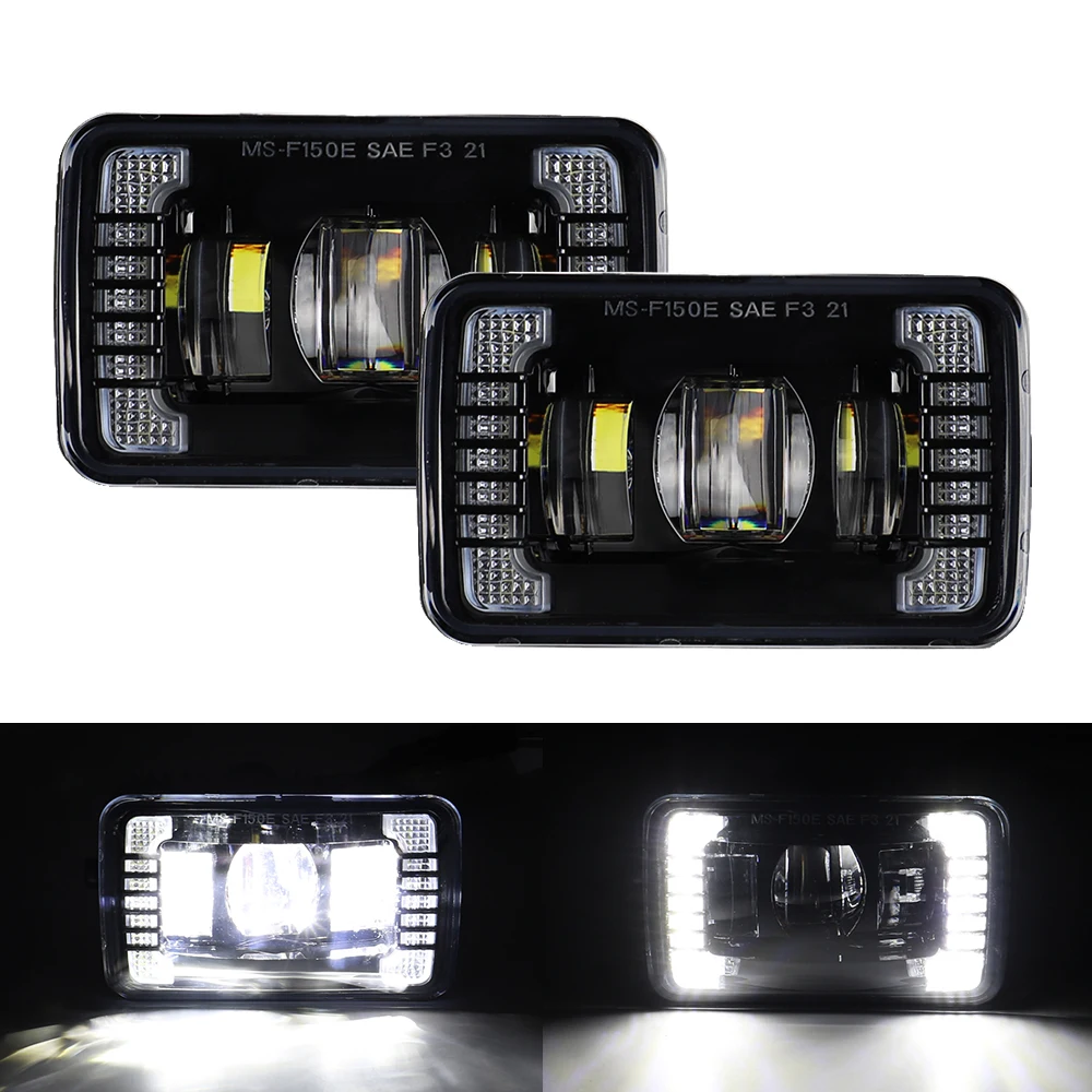 フォードF150 2015 2016 2017用LEDモーターサイクルフォグライト,正方形,ヘッドライト交換用,新品 AliExpress