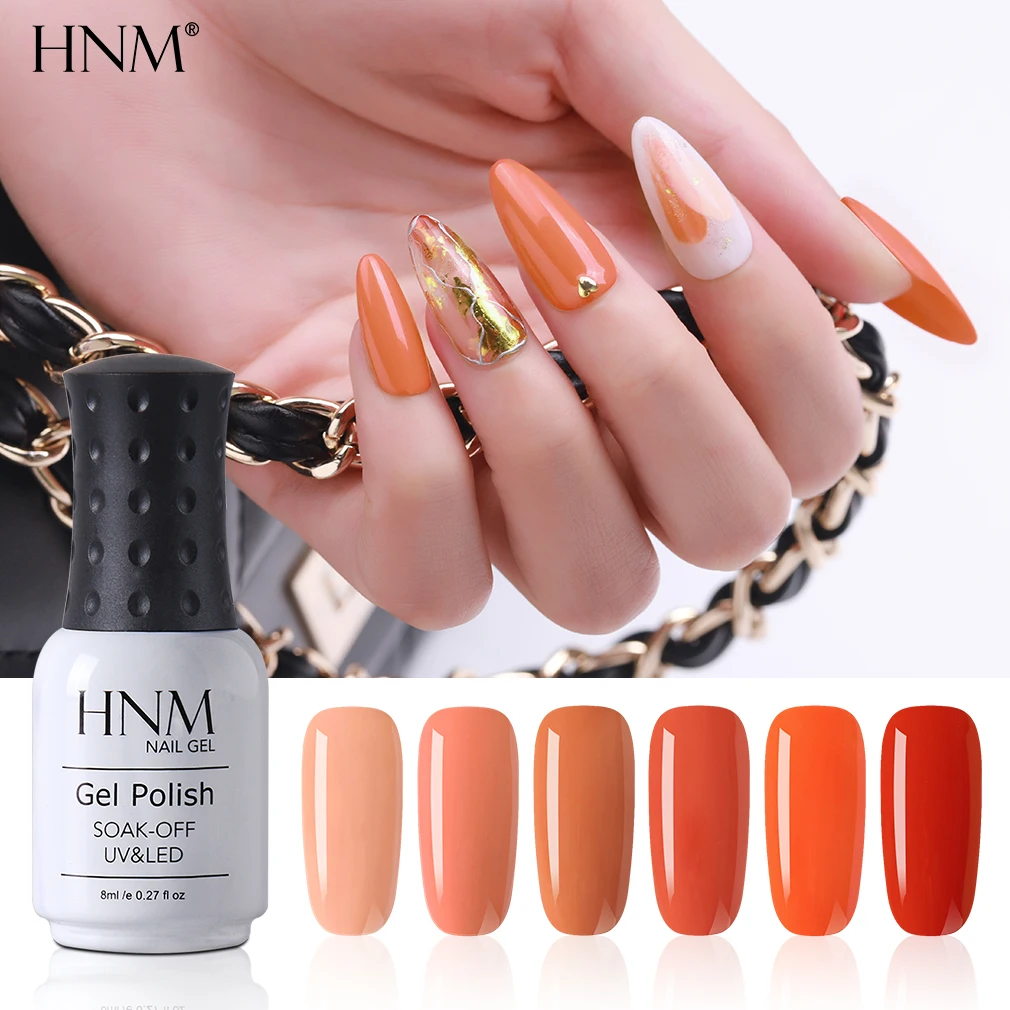HNM 8 мл Бегония серия цветной УФ-гель для ногтей Narl Art Soak Off Гибридный лак светодиодный полуперманентный лак