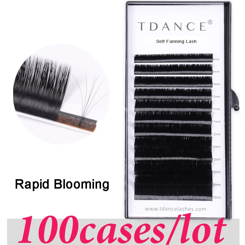 TDANCE Easy Fan ресницы распустившиеся 100 шт C/CC/D/DD Curl Высококачественная ложная норка для ресниц наращивание ресниц