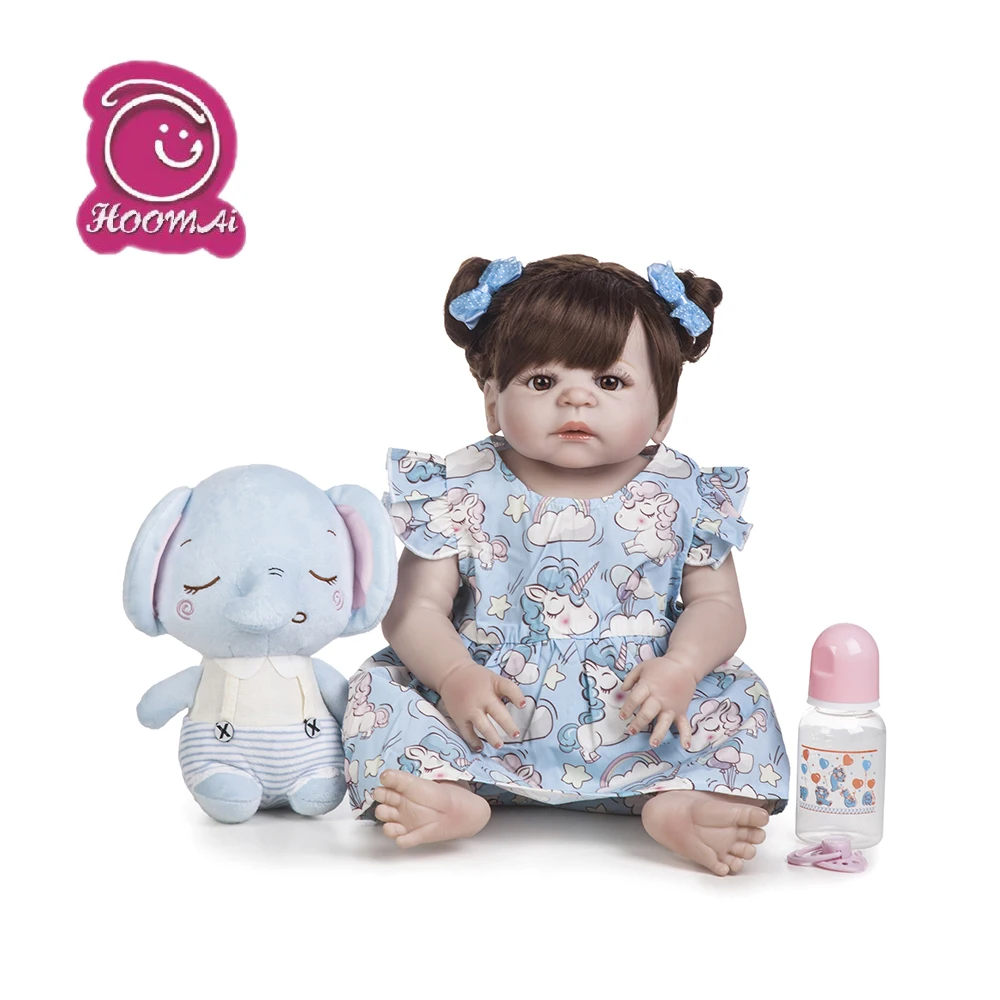 55 см силиконовый винил Reborn Baby Doll игрушка как настоящая новорожденная принцесса