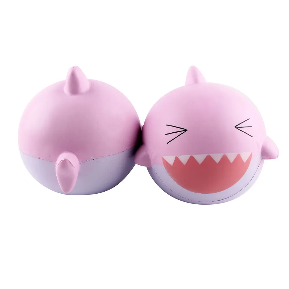 Игрушки для отдыха squishi squishies мягкие 15 см розовый прекрасный счастливый Акула ароматизированные мягкие медленно поднимающиеся сжимаемые игрушки коллекция D3030