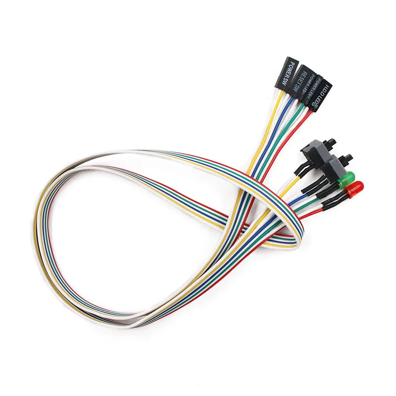 60CM Slim ATX PC Compute Motherboard Power Cable Original On/Off/Reset