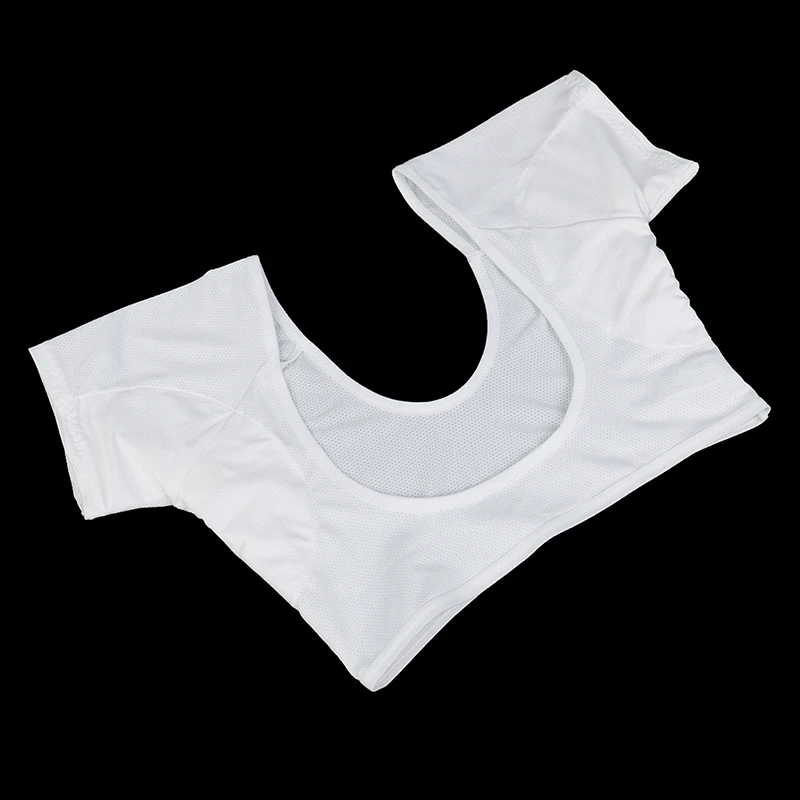 1 Pcs T-shirt Shape Sweat Pads Reusable Washable Underarm Armpit Sweat Pads Perfume Absorbing Size M/L underarm sweat pads