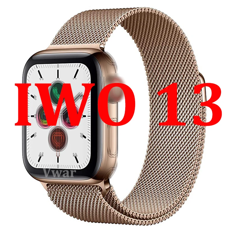IWO 13 Bluetooth Смарт часы IWO13 44 мм серия 5 1:1 чехол для Apple IOS Android сердечного ритма IP67