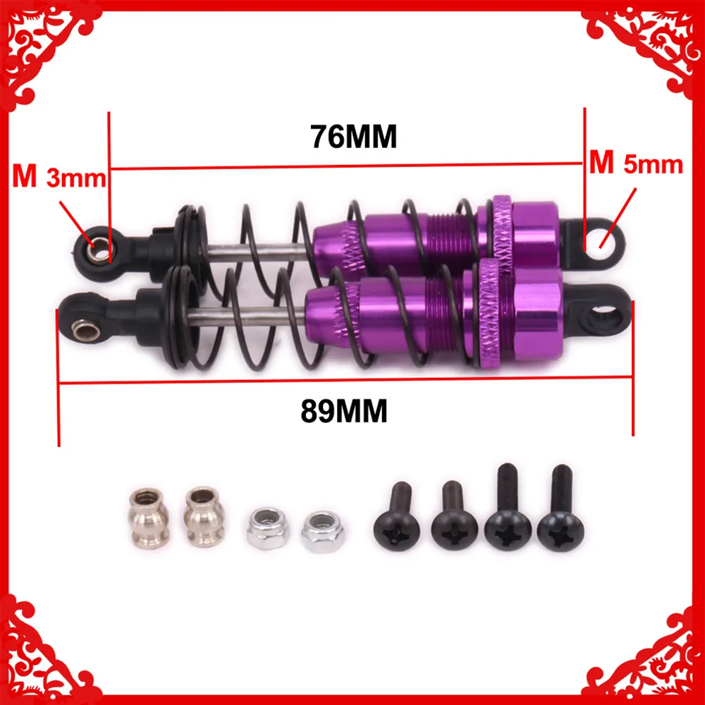

2x масленый Тип Длина Регулируемый передний амортизатор для rc хобби модель автомобиля 1/10 kyosho optima 4WD