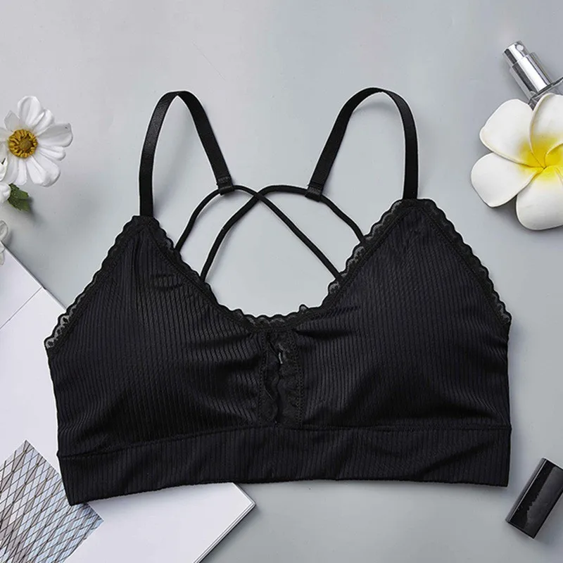 Бюстгальтер-Топ женский дышащий пикантный укороченный топ без косточек нижнее