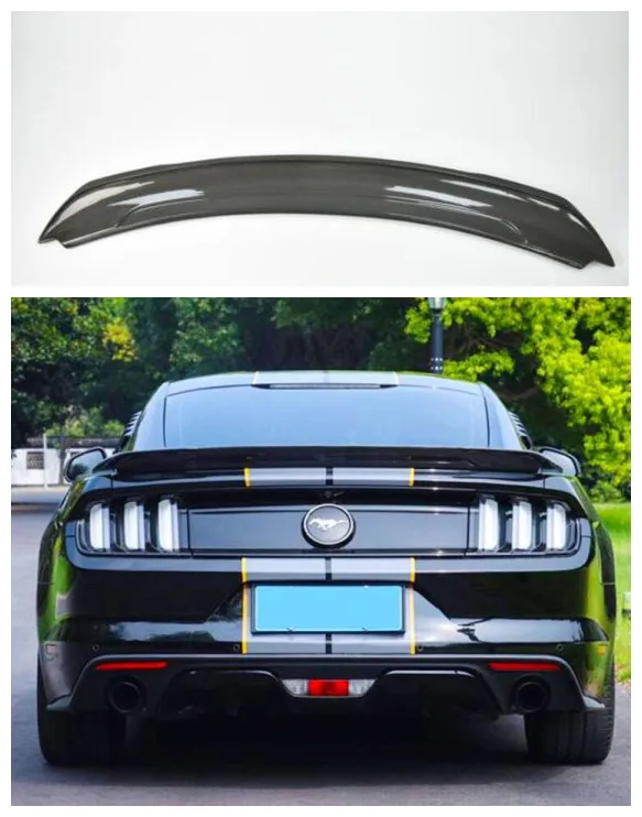 High quality Carbon Fiber Car Rear Trunk Lip Spoiler Wing Fits For Ford Mustang