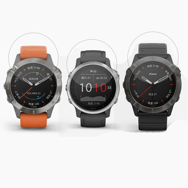 

Tempered Glass Clear Protective Film For Garmin Fenix 6 6s 6x Shapphire/Pro Sloar Fenix6 Watch Screen Protector Cover Protection