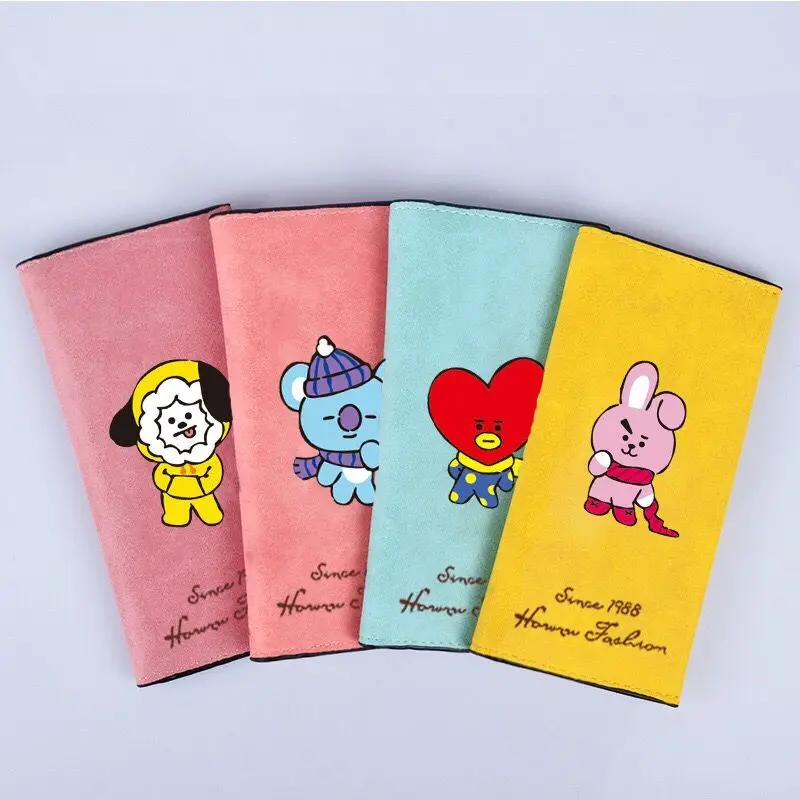 

Dog Heart Hourse UFO Cartoon Printed Long Wallet Hasp Card Holder Case Girls Purse Clutch Two Fold Pouch Wallet Cute Bags