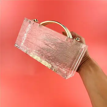 

Women Lady Acrylic Handbag Evening Clutch Bridal Wedding Party Prom Wallet Purse X5XA