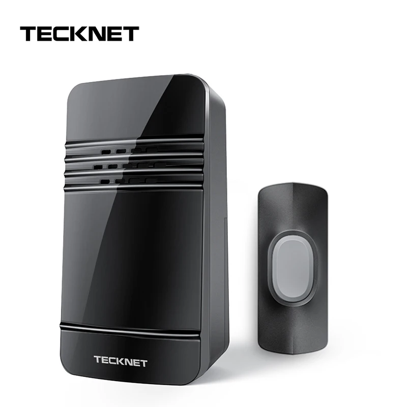 

TeckNet Anti Theft Doorbell Alarm Wireless Smart Doorbell 32 Chime Home DoorBell IP44 Waterproof 5 Levels Adjustable Volume Bell