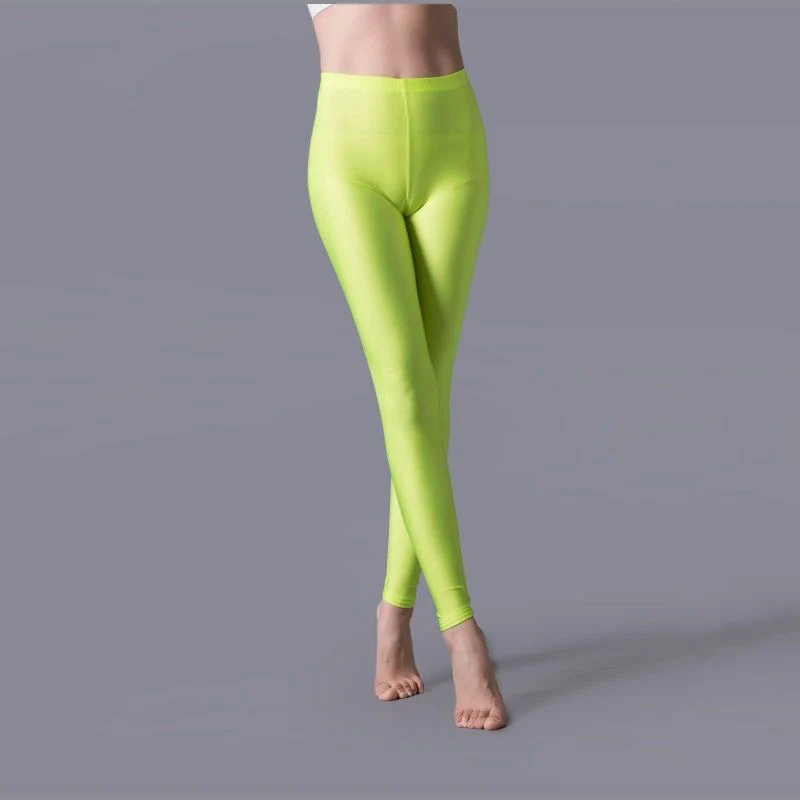 YRRETY Shiny Leggings Women Thin Full Ankle Length Leggings Stretch Pants Basic Leggings Casual Spandex Soft Multicolor Legging legging