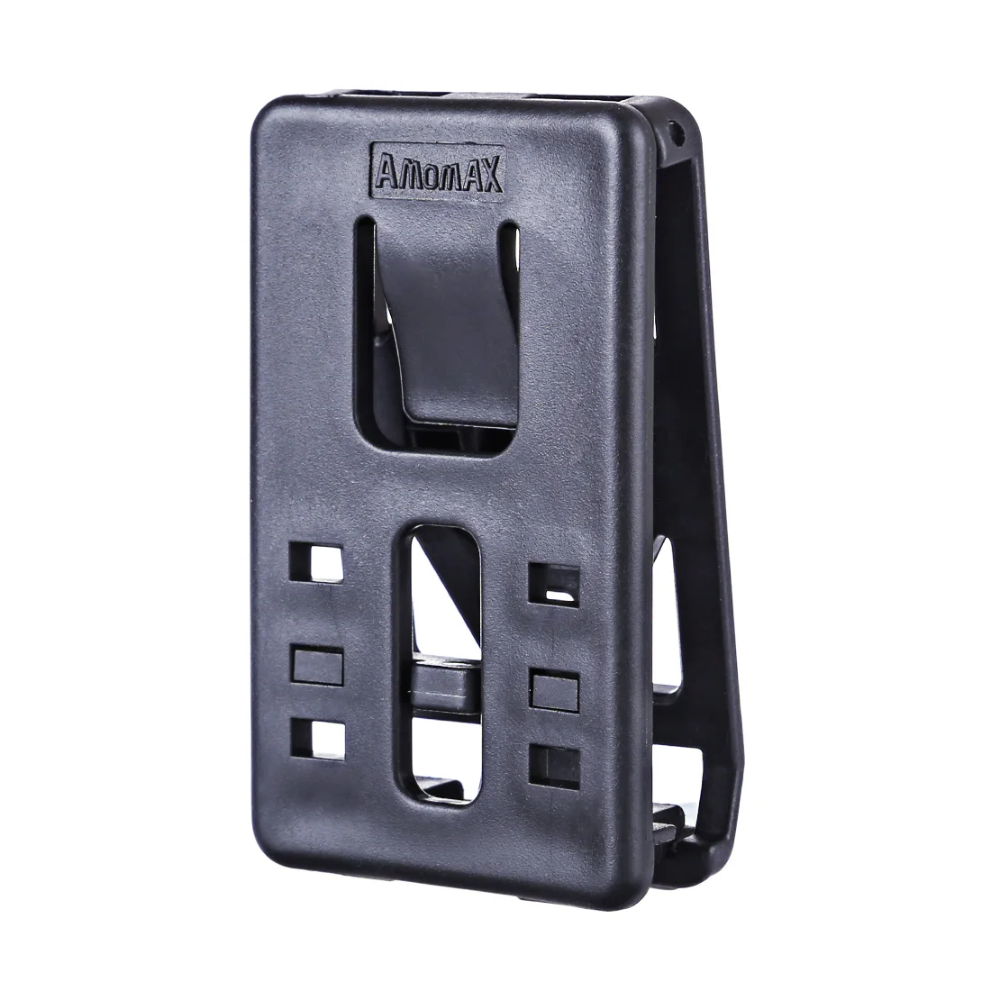 

Amomax Tactical Hard Shell Belt Clip Compatible with All Amomax Holsters Magazine Pouches - Black