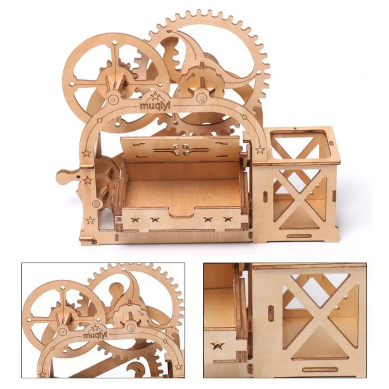 Новая деревянная подставка для ручек, для хранения 3D головоломки DIY механического привода модель сборные игруши