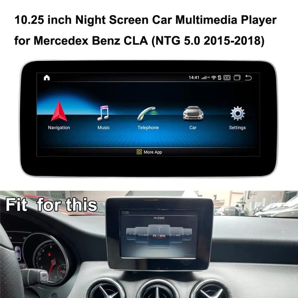 NTG 5.0 Обновленный автомобильный экран специально для Mercedes Benz CLA 260 CLA 200 NTG 4,5/5,0 Автомобильный gps медиаплеер - Цвет: NTG 5.0