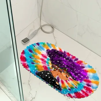 

African Women Digital Printing Bathroom Mat Non-Slip Door Mat Swimming Pool Public Places Non-Slip Mat Pattern Customization