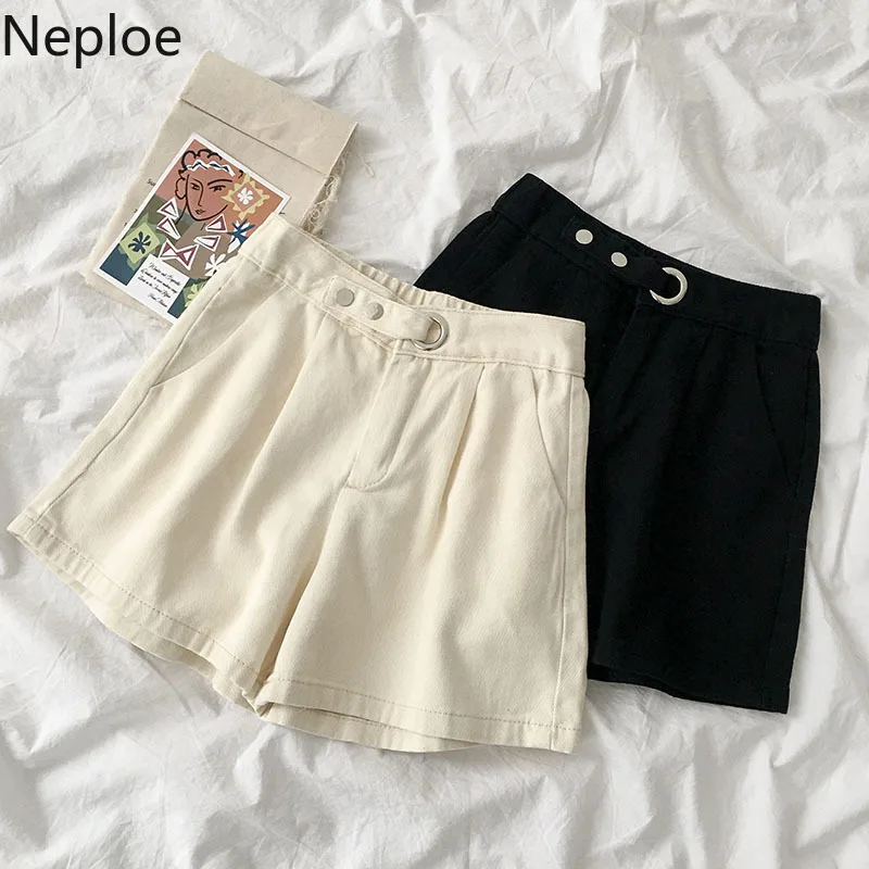 Джинсовые шорты Neploe в стиле ретро однотонные дамские брюки на молнии с