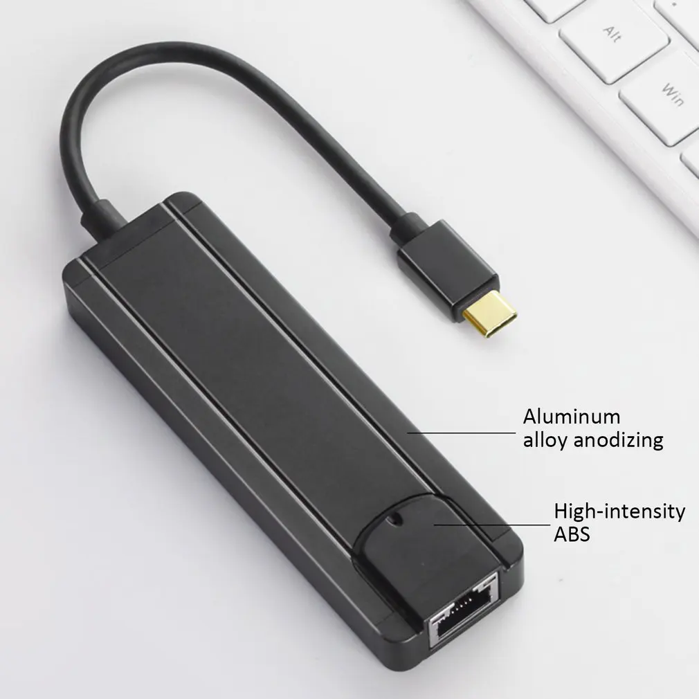 5 в 1 концентратор Uitstekende Duurzaam ABS алюминиевый тип-c om PD USB3.1/HDMI/RJ45/2 USB3.0 Многофункциональный USB-C