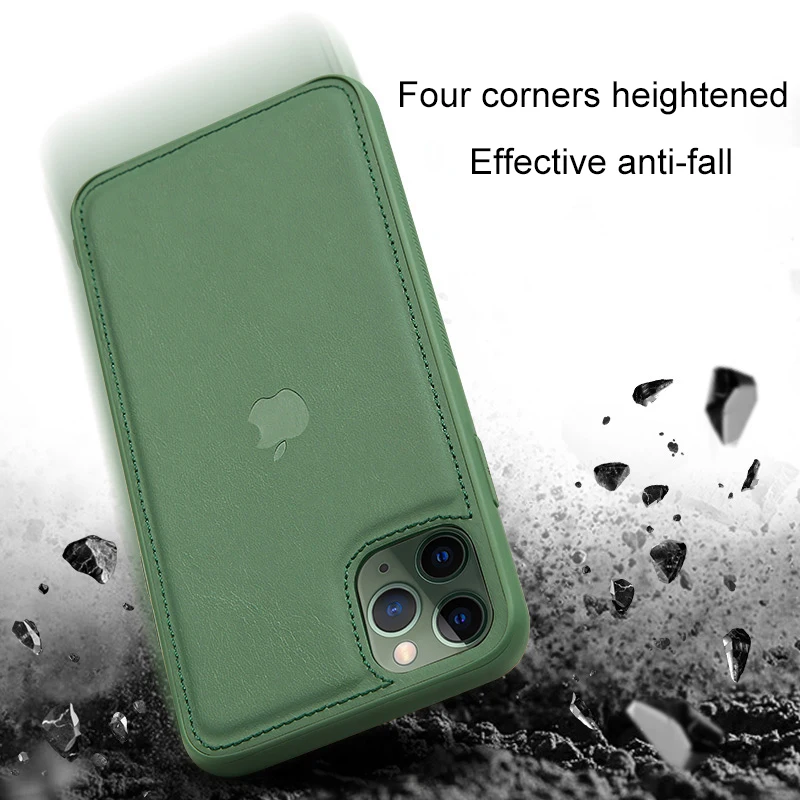 Кожаный чехол для телефона для iPhone11 Pro Max мягкий чехол xs max x xr силиконовый анти-осень 8 plus 7 милый ультратонкий высококачественный