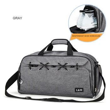 

Sport Bag for Fitness Men Training Gym Bag Women Shoulder Handbag Yoga Shoes Bags Travel Dry Wet Separation Outdoor Sport Bags