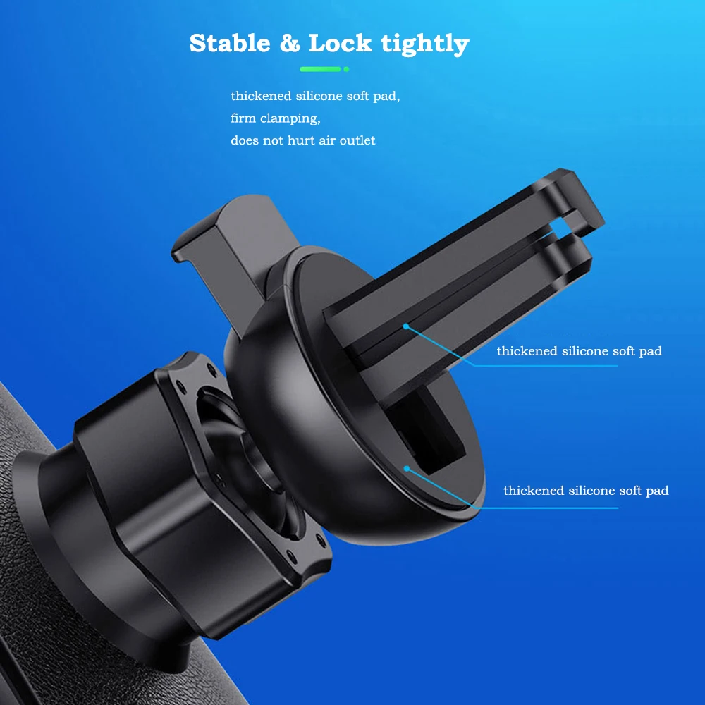 10Super Capacitor Car Wireless Charger Automatic Clamp 15W Fast Charge Mount 
