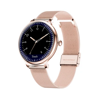 

NY12 Stylish women smart watch Round Screen smartwatch for Girl watches blood pressure Heart rate monitor compatible For Android