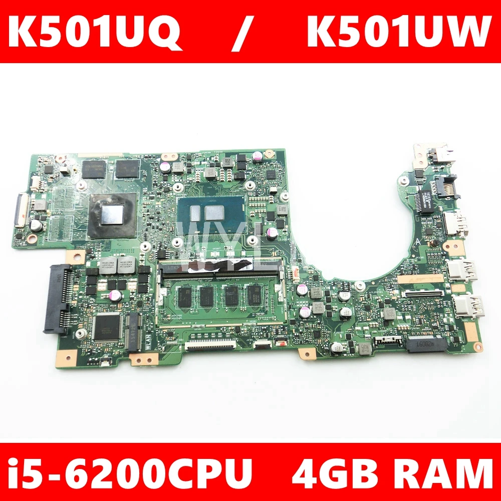 Материнская плата K501UX 4 Гб ОЗУ процессор GTX950M/2G V RAM REV 2 0 для ASUS K501UW K501U K501UB