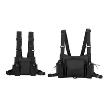 Walkie talkie Radio 3 poches, Pack de poitrine, harnais pour Motorola Baofeng KENWOOD, Pack avant de petite et grande taille