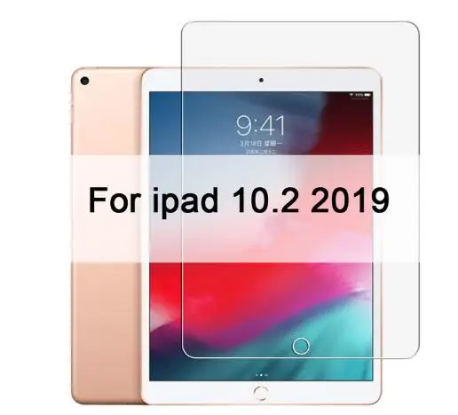 Tempered Glass Чехол с рисунком Cartoo для IPad 10,2, Мягкая силиконовая задняя крышка, чехол для нового IPad 10,2, чехол для планшета для IPad 7-го поколения, чехол+ ручка - Цвет: Tempered Glass