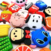 Для Airpods чехол силиконовый мультяшный чехол для Apple Air pods милый чехол для гарнитуры наушников чехол для Earpods аксессуары