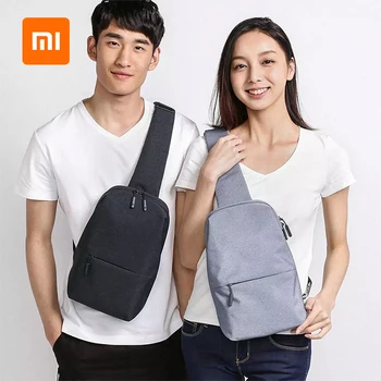 

Original Xiaomi Backpack Sling Bag Leisure Chest Pack Small Size Shoulder Type Unisex Rucksack Crossbody Bag 4L Polyester