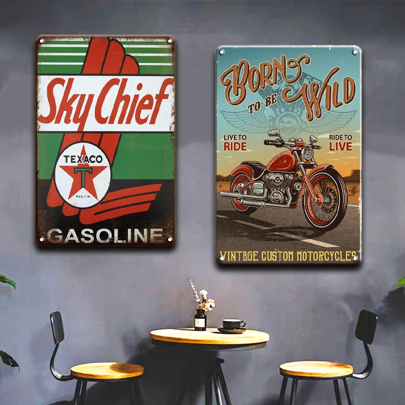 Castrol Texaco моторная масляная металлическая вывеска индийский ретро мотоцикл