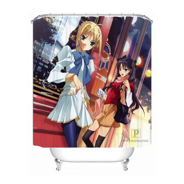 Shower Curtain Пользовательские Ретро аниме Inuyasha душ Ванная комната Шторы Mildewproof Водонепроницаемый полиэстер различные размеры#0421-21-55 - Цвет: Shower Curtain
