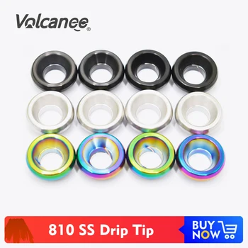 

Volcanee 810 Flat Drip Tips for Kennedy 24 Battle Goon / Manta RTA / Kylin RTA Reload Atomizers Vape Tank Wide Bore Mouthpiece