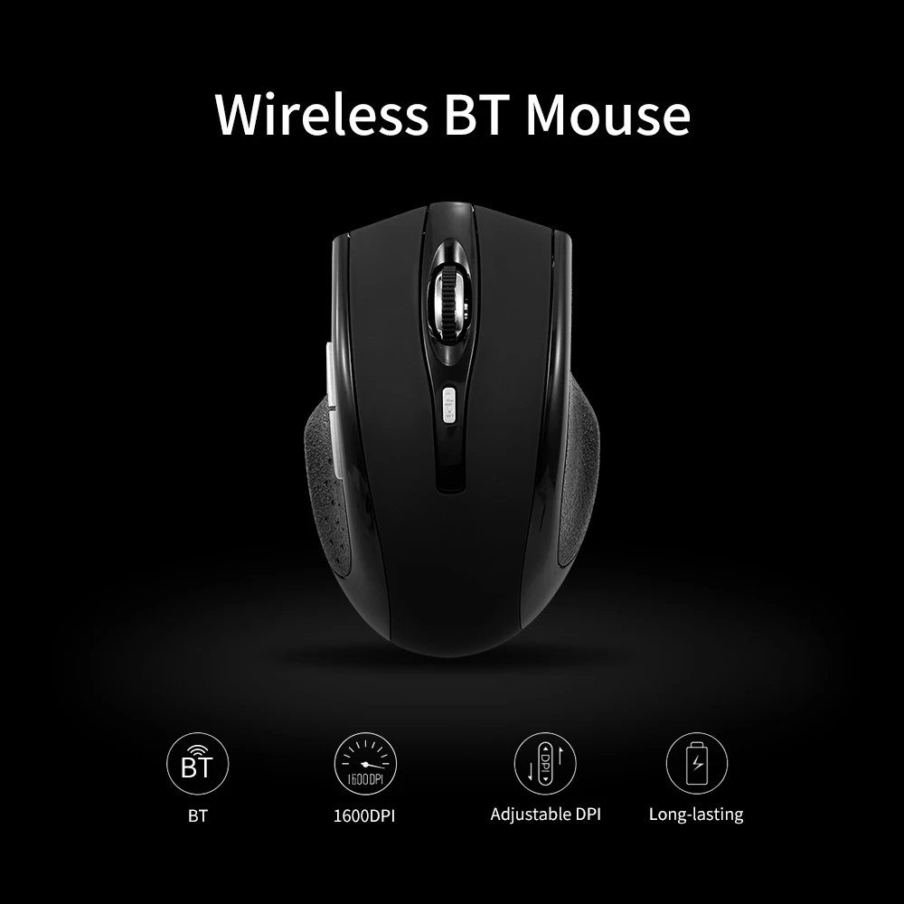 Беспроводная игровая мышь 800DPI 1200DPI 1600DPI регулируемая BT3.0 перезаряжаемые мыши