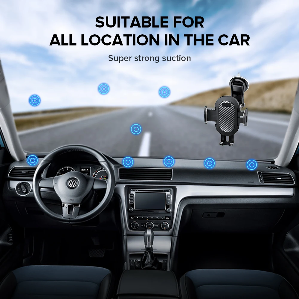 Автомобильный держатель для телефона GETIHU на 360 ° с поддержкой мобильного лобовое