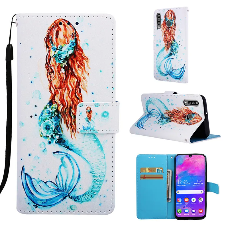 Wekays чехол для samsung A10e A20e A40s Мультфильм кожаный флип Fundas чехол для samsung Galaxy A10E A20E A40S чехол для телефона