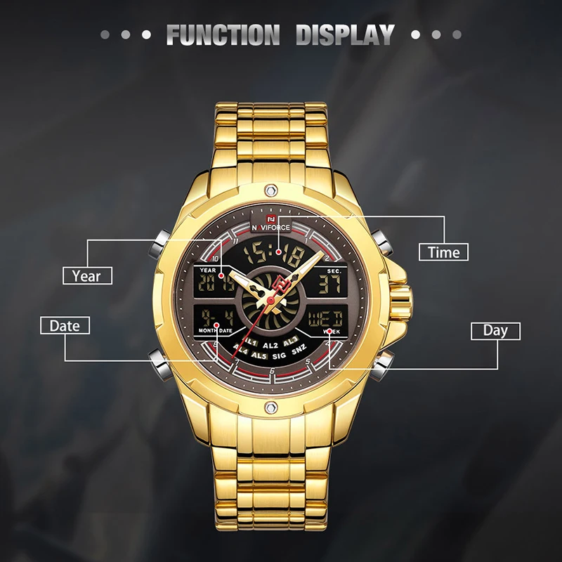 Топ люксовый бренд NAVIFORCE дизайн мужские кварцевые часы водонепроницаемые деловые мужские часы модные мужские часы Relogio Masculino