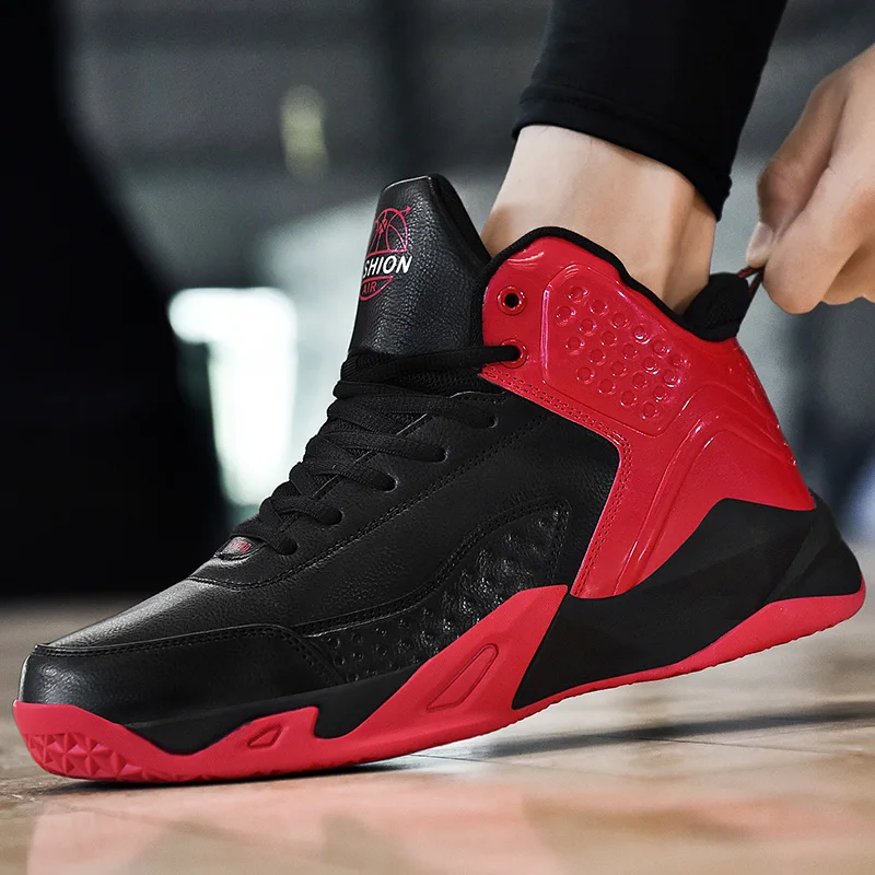 Basket Homme Chaussure Осенняя мужская баскетбольная обувь нескользящие кроссовки мужские высокие баскетбольные кроссовки Мужская поддержка прямой доставки