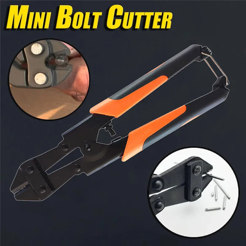 

8" Mini Bolt Cutter Steel Bar Clamps Pliers Hand Tools Wire Clipper Pliers Multi-function Scissors 30AUG20