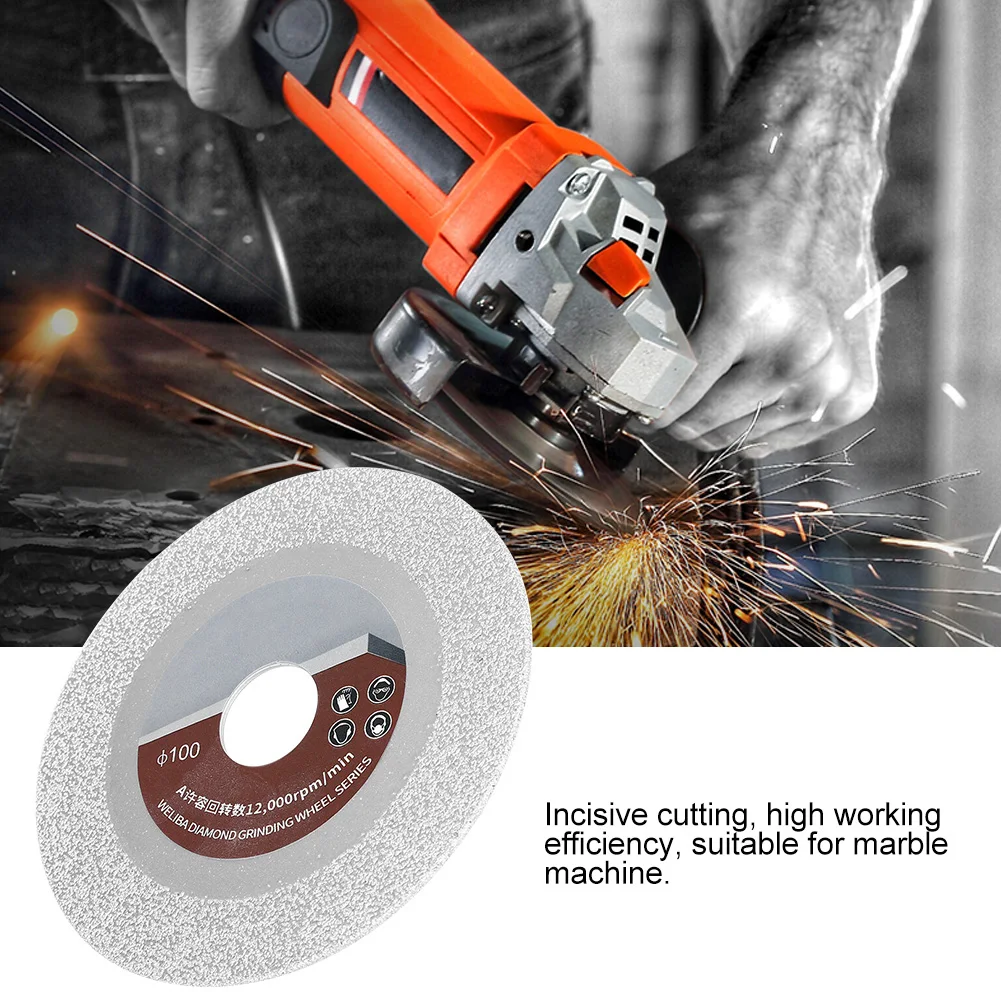 

100mm 60 Mesh Diamond Saw Blades Porcelain Tile Ceramic Granite Marble Brazing Cutting Wheel Disc For Angle Grinder Machine