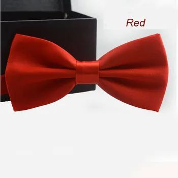 

Classic Fashion Novelty Mens Adjustable Tuxedo Wedding Bow Tie Necktie Red Satin gift Plaids Multicolor Adjust Neck Bow tie