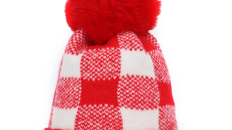 Thicken Winter ladies plush ball hat wool knit thick warm lining beanie hat ladies fashion mistakes ski cap