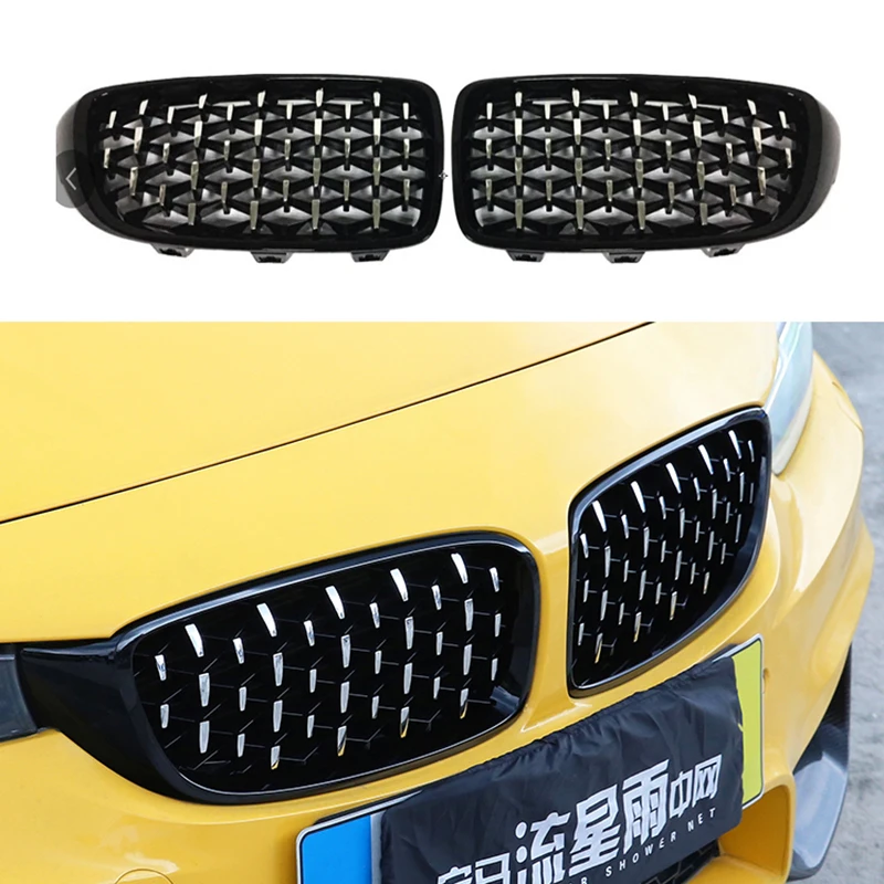

Car Grille Chrome Diamond Grills For BMW E87 E90 E92 E93 F20 F21 F30 F34 F35 E60 F10 F18 G30 G38 F45 F32 F33 Car Styling