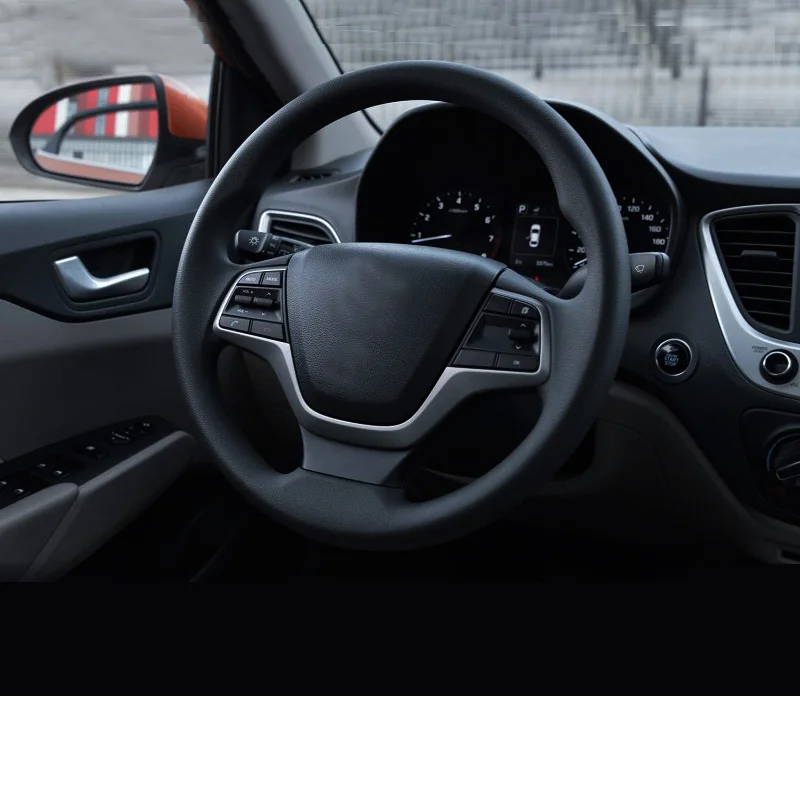 Lsrtw2017 для hyundai Solaris Verna автомобильный руль кнопка Bluetooth интерьерные аксессуары Молдинги