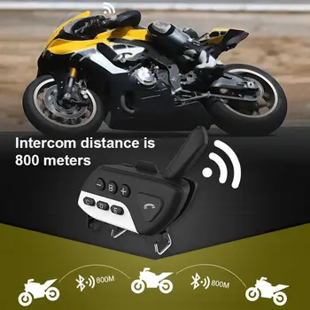 

USB Motorcycle Bluetooth Earphone FM Automatic Answer Waterproof Noise Reduction Earbud Headset Motorbike Accessories