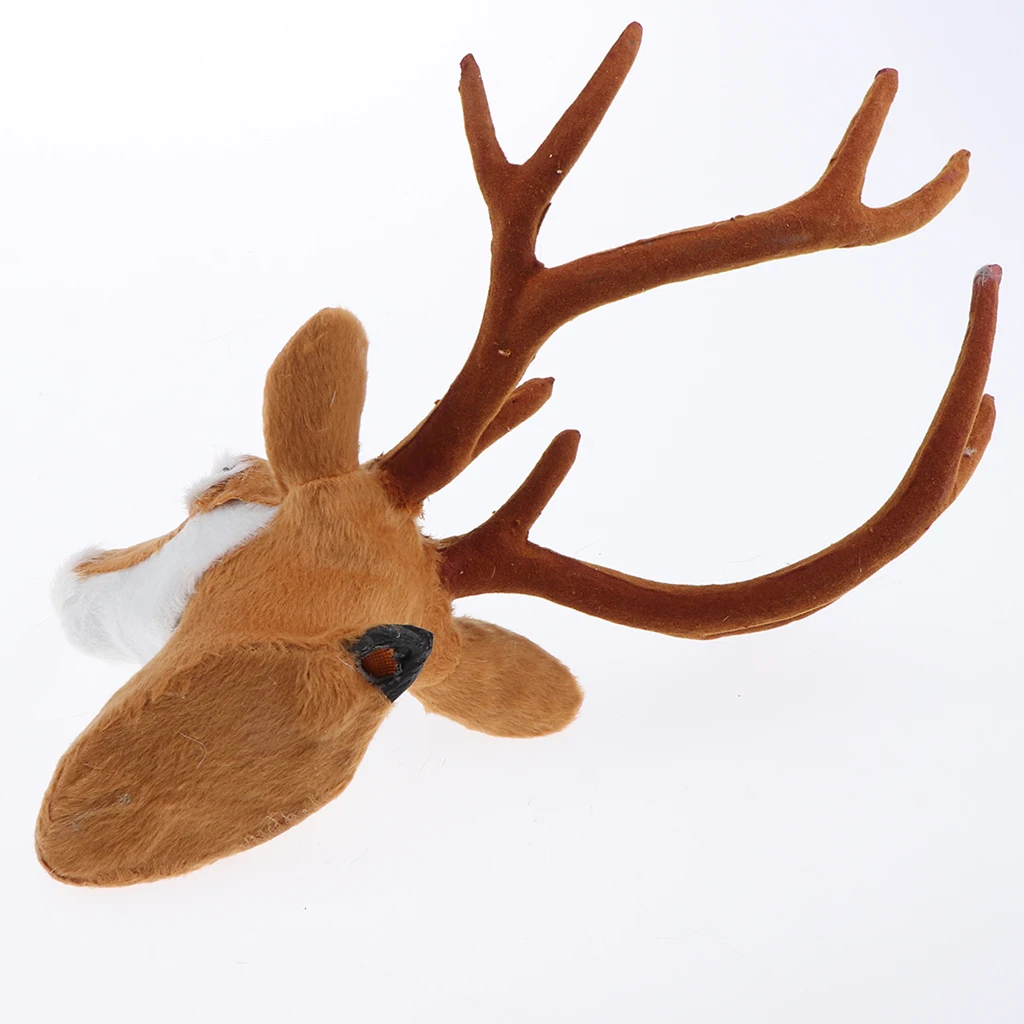 Faux Deer Head - 10 inch Faux Taxidermy Animal Head Wall Decor - Rustic