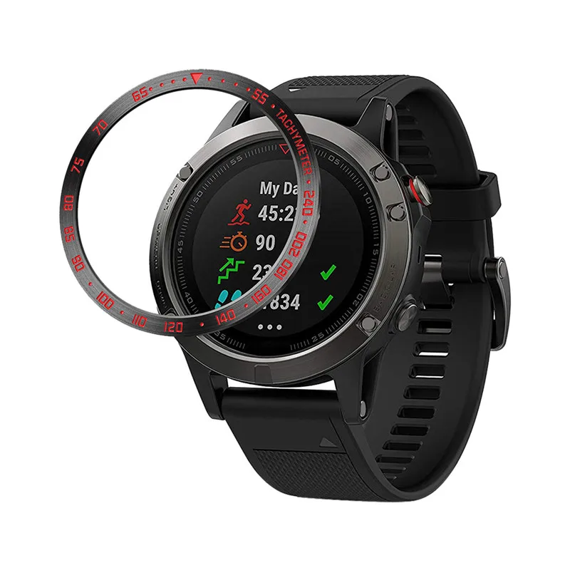 Кольцо для часов клейкая крышка металлический корпус против царапин Garmin Fenix 5/Fenix