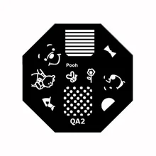 Маникюрный Инструмент DIY синяя лента шаблон печати цветная чертежная стальная пластина QA печатная серия на выбор 60