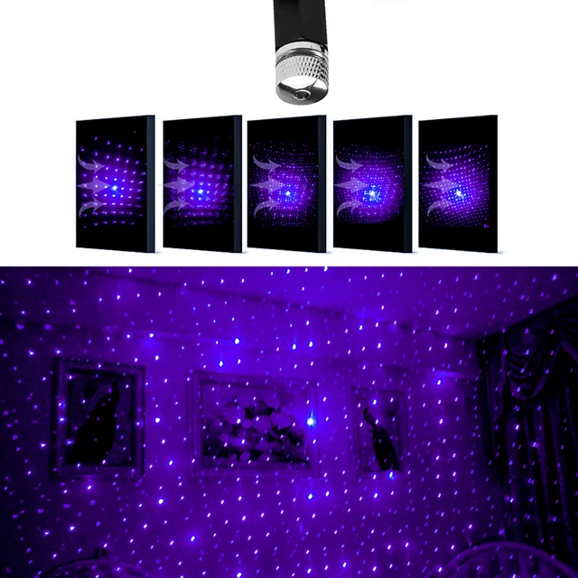 Mini Laser Light Led Star Car Laser Projector Projection Lamp Lights And Disco Effect DJ Night Lamp Stage Christmas Decoration purple